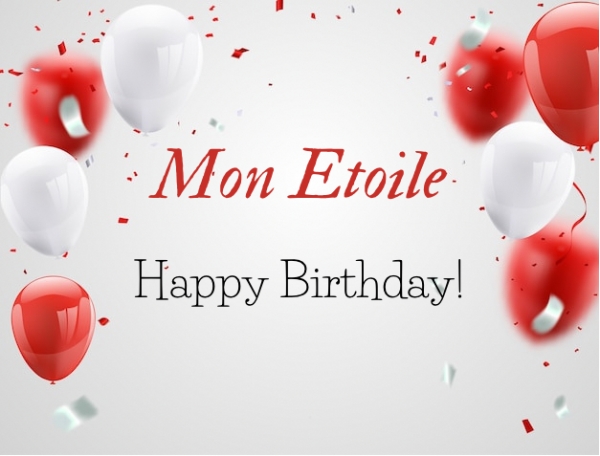 С днем рождения, Mon Etoile
